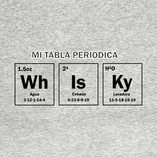 Tabla Periódica de Whisky (Pecho) T-Shirt